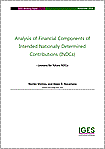 "Analysis of Financial Components of Intended Nationally Determined Contributions (INDCs): Lessons for Future NDCs"