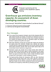 "Greenhouse Gas Emissions Inventory Capacity: An Assessment of Asian Developing Countries"