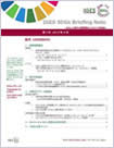 「IGES SDGs Briefing Note No.3：SDGsに関する最新動向とIGESの取組み」