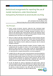 Institutional Arrangements for Reporting the Use of Market Mechanisms under the Enhanced Transparency Framework to Avoid Double Counting