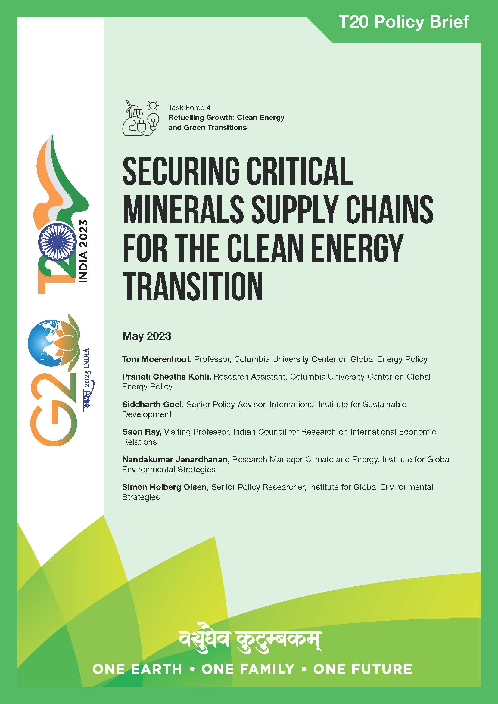 Securing Critical Minerals Supply Chains for the Clean Energy Transition