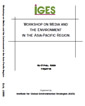 Workshop on Media and the Environment in the Asia-Pacific Region