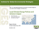 Local Climate Change Policies and Actions in Japan