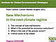 New Mechanisms in the next climate regime