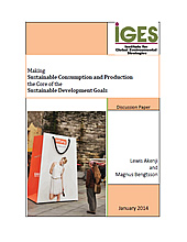 Making Sustainable Consumption and Production the Core of the Sustainable Development Goals