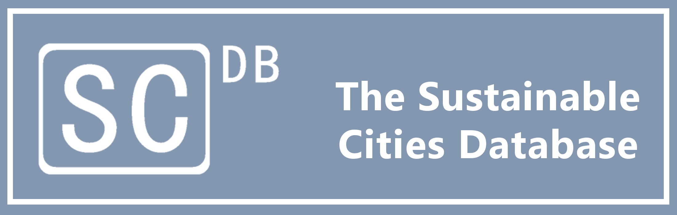 The Sustainable Cities Database