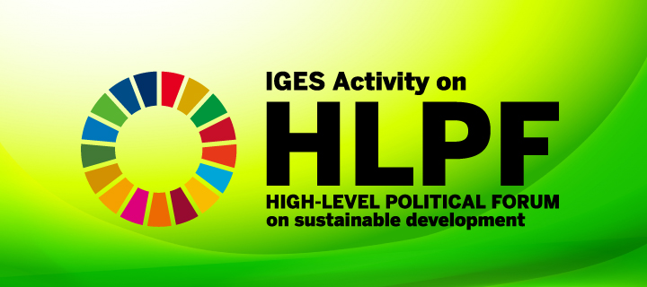 IGES Activity on HLPF