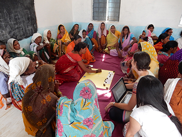 Community meetings to assess the status of NTFP resources