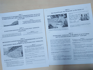 Sample Tuwali-translated modules