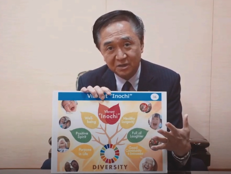 Mr. Kuroiwa, Governor of Kanawaga Pref. at ISAP2020