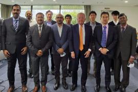 Day I group photo of the participants with Prof K Takeuchi, President, IGES