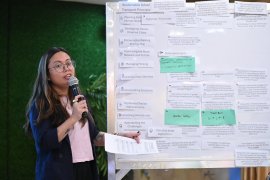 CAI representative speaks during the Planning Workshop for Clean Air Transport Measures 