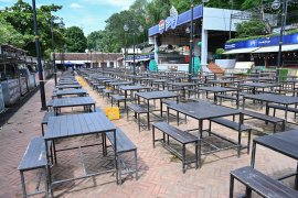 Public space (Luang Prabang's Night Market) developed under JAIF-supported ASEAN SDGs FC (past phase)
