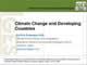 Climate change and developing countries