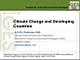 Climate Change and Developing Countries