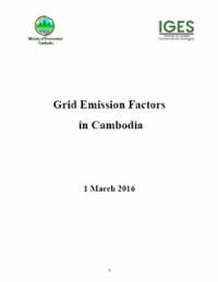 Grid Emission Factors  in Cambodia (2010-2012)