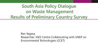 South_Asia_Policy_Cooperation_CCET_Global_Waste_Management_Survery_Results