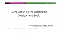 Taking Action on the SDGs