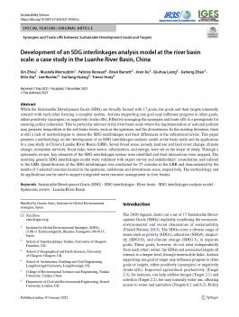 SDG interactions for river basins