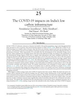 The COVID-19 impacts on India’s low carbon infrastructure