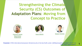 NAPs and Climate Security