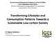 Transforming Lifestyles and Consumption Patterns Towards a Sustainable Low-carbon Society