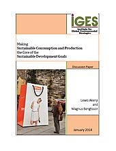 Making Sustainable Consumption and Production the Core of the Sustainable Development Goals