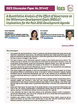 A Quantitative Analysis of the Effect of Governance on the Millennium Development Goals (MDGs): Implications for the Post-2015 Development Agenda