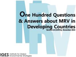 One Hundred Questions & Answers about MRV in Developing Countries