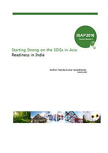 Starting Strong on the SDGs in Asia: Readiness in India