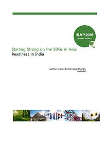 Starting Strong on the SDGs in Asia: Readiness in India