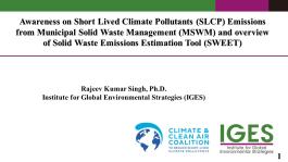 CCAC-IGES Pre-workshop on SLCP