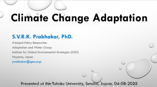 Climate change adaptation