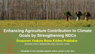 Enhancing Agriculture Contribution to Climate Goals by Strengthening NDCs