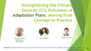 NAPs and Climate Security